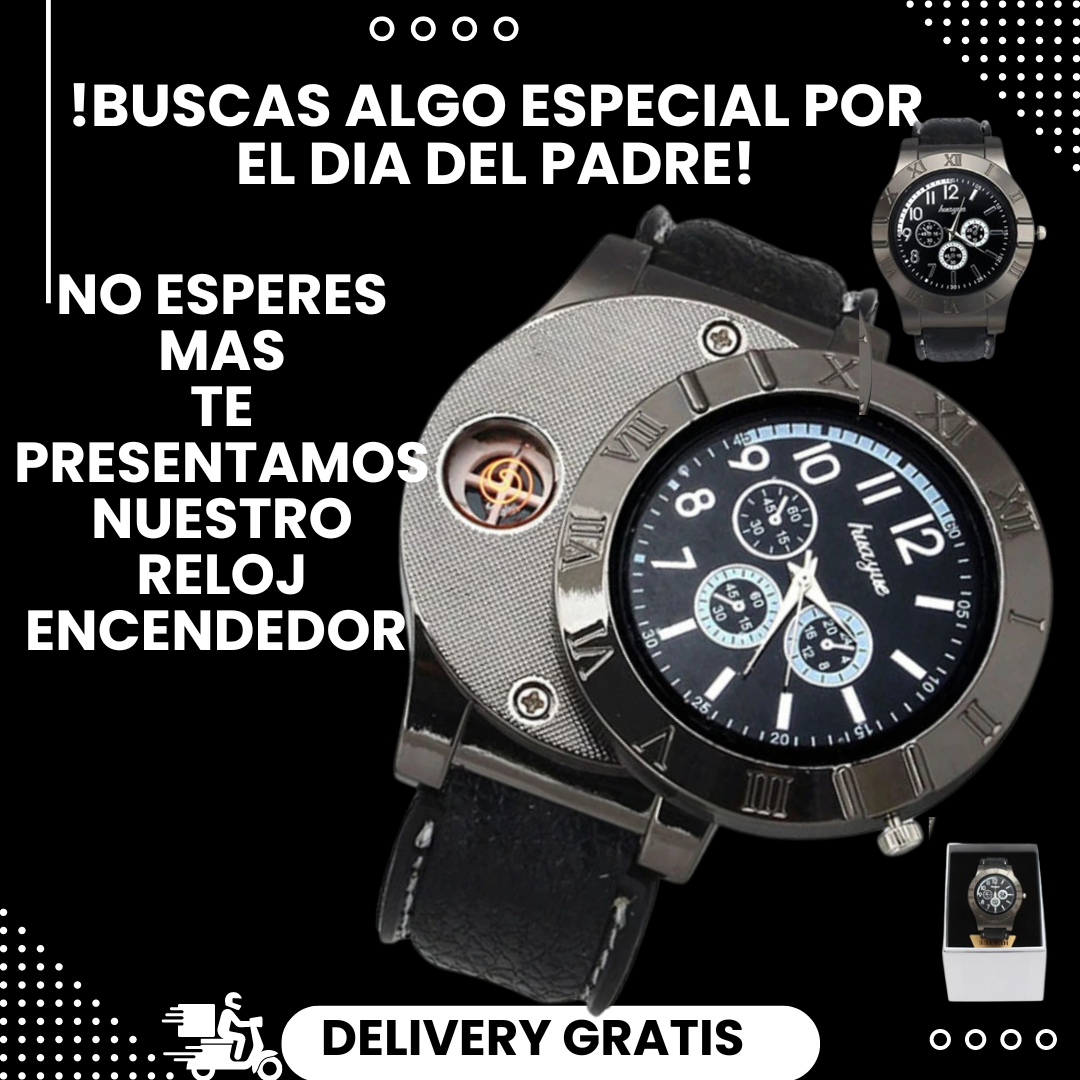 Reloj Encendedor Recargable Eléctrico - VERSÁTIL