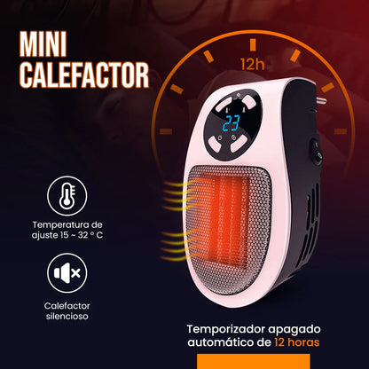 CALEFACTOR ELÉCTRICO PORTATIL CON CONTROL REMOTO